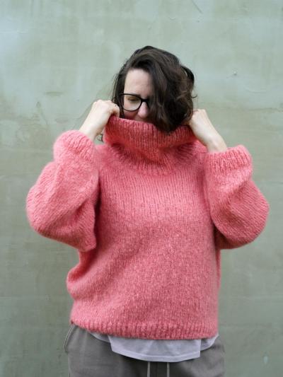 MO Mohair-genser – Elegant, myk og strikket ovenfra og ned | Ruke knit