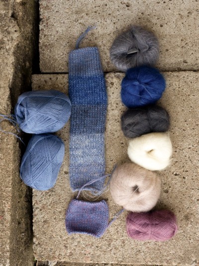 Ruke knit Wool yarn - Pastel blue (440), 100g