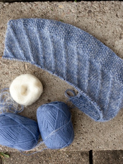 Ruke knit Wool yarn - Pastel blue (440), 100g