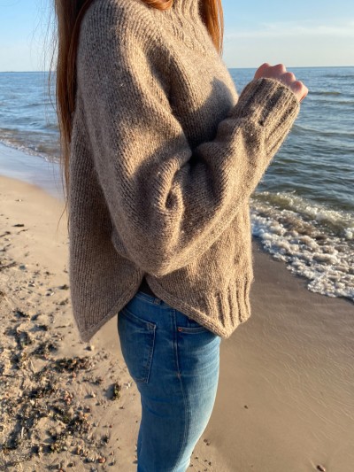 Yoga Winter genser – strikkeoppskrift (PDF)